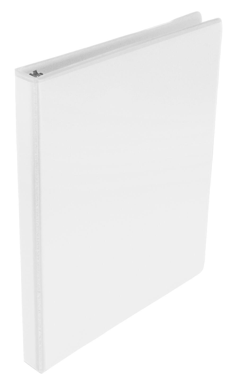 School Smart Round Ring View Binder, Polypropylene, 1/2 Inch, White 1439109